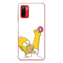 Чехол с Симпсонами для Ulefone Note 12P (VPrint) (Гомер с пончиком)