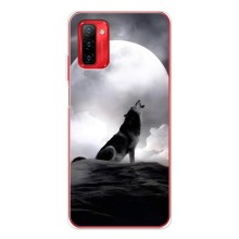 Чохол з Вовком на Ulefone Note 12P (Вовк і місяць)