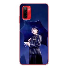 Чехлы Венсдей на Ulefone Note 12P Уэнсдей (AlphaPrint) (Уэнздей с зонтом)