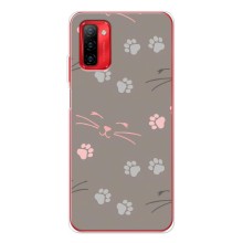 Чехол с рисунком кот на Ulefone Note 12P (Лапы и усы)