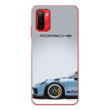 Чохол з авто Порше для Ulefone Note 12P – Блакитний Порше