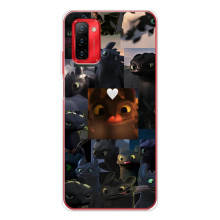 Чехол как приручить дракона на Ulefone Note 12P – Дракон коллаж