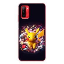 Чехол с Пикачу на Ulefone Note 12P (Пикачу с мячом)