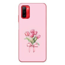 Чехол с розовым рисунком для Ulefone Note 12P (Букет цветов)