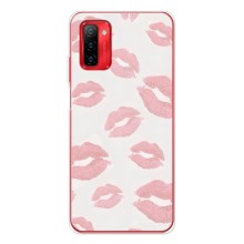 Чехол с розовым рисунком для Ulefone Note 12P (Розовые губы)