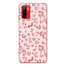 Чехол с розовым рисунком для Ulefone Note 12P (Розовый леопард)