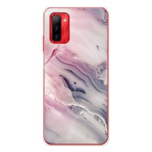 Мраморный чехол на Ulefone Note 12P (VPrint) (Пурпурный Мрамор)