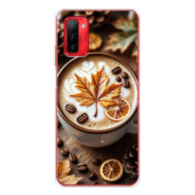 Чехол с уникальным дизайном «Осень с кофе» для Ulefone Note 12P – Пряный кофе