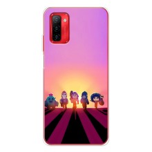 Силіконовый Чохол на Ulefone Note 12P з картинкою Brawl Stars (Персонажі на заході сонця)