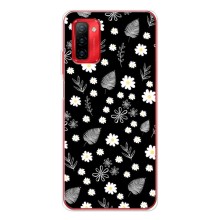 Чохли з тематикою "КВІТИ" на Ulefone Note 12P (цвітіння на чорному)