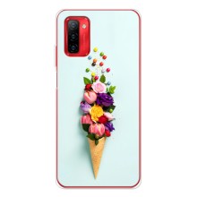 Чохли з тематикою "КВІТИ" на Ulefone Note 12P (Квітка-морозиво)