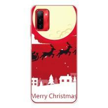 Рождественские Чехлы для Ulefone Note 12P (VPrint) (Санта с оленями)