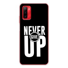 Силіконовый Чохол на Ulefone Note 12P з картинкою НАЙК (Never Give UP)