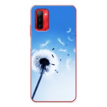 Силіконовий Чохол з кульбабками на Ulefone Note 12P (Кульбабка на блакитному)