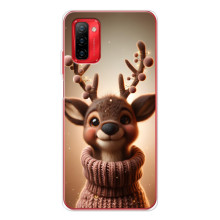 Яркий чехол для Ulefone Note 12P с Зимними Оленятами – Олень в свитере