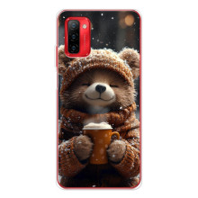 Друкований чохол 'Звірята з кавою' для Ulefone Note 12P – Мішка з кавою