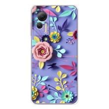 Чехлы с Цветами для Ulefone Note 14 (VPrint) (Цветочный дизайн)