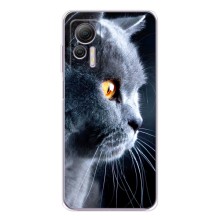 Чехлы с Котиками для Ulefone Note 14 (VPrint) (Серый Кот)