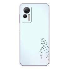 Чехлы (Знак сердечка) на Ulefone Note 14 – Сердце на голубом