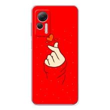 Чехлы (Знак сердечка) на Ulefone Note 14 – Сердце на красном