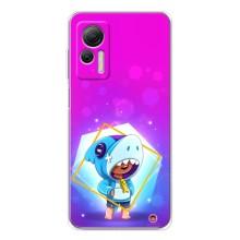 Чехол Бравл Старс для Ulefone Note 14 – Леон в костюме Акулы