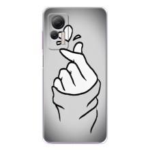 Чехол с принтом для Ulefone Note 14 (AlphaPrint - Знак сердечка)