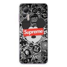 Чохол з Брендами одягу на Ноте 14 – Supreme Маус