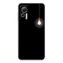 Чехол с картинками на черном фоне для Ulefone Note 14 – Лампочка