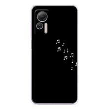 Чехол с картинками на черном фоне для Ulefone Note 14 – Ноты
