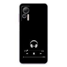 Чехол с картинками на черном фоне для Ulefone Note 14 – Плеер