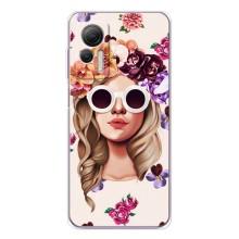 Чохол з картинкою Модні Дівчата Ulefone Note 14 (Дівчина в окулярах)