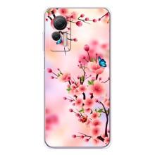 Чохол з картинкою Сакури на Ulefone Note 14 – Метелики на сакурі