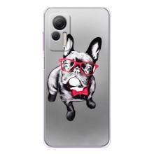 Чехол (ТПУ) Милые собачки для Ulefone Note 14 – Бульдог в очках