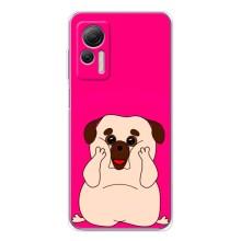 Чехол (ТПУ) Милые собачки для Ulefone Note 14 – Веселый Мопсик