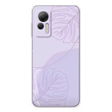 Чохол квітковий дизайн для Ulefone Note 14 – Монстера фіолетова
