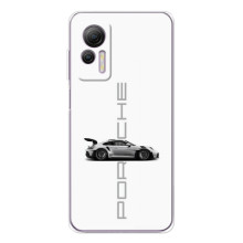 Чохол з авто Порше для Ulefone Note 14 – білий порше