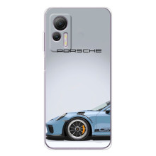 Чохол з авто Порше для Ulefone Note 14 – Блакитний Порше