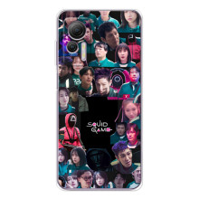 Чехол Гра в кальмара для Ulefone Note 14 – Коллаж игры кальмара