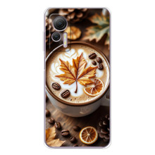 Чехол с уникальным дизайном «Осень с кофе» для Ulefone Note 14 – Пряный кофе