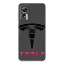 Силиконовый бампер с картинкой машины на Ulefone Note 14 – Logo TESLA