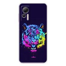 Силіконовий бампер з картинкою звірів для Ulefone Note 14 (Тигр-Арт)