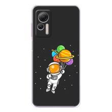 Силиконовый Чехол с принтом "Космонавты" на Ulefone Note 14 – Космонавт с шариками