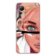Силиконовый Чехол на Ulefone Note 14 с картинкой Стильных Девушек – Девушка и ресницы