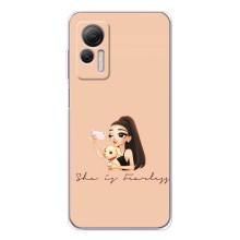 Силиконовый Чехол на Ulefone Note 14 с картинкой Стильных Девушек – С собакой