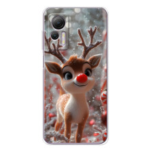 Яркий чехол для Ulefone Note 14 с Зимними Оленятами