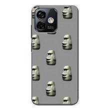 Бампер з принтом Меми для Ulefone Note 16 Pro (Кам'яна особа)