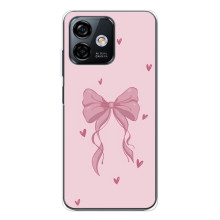 Чехол банты для Ulefone Note 16 Pro – Бант на розовом