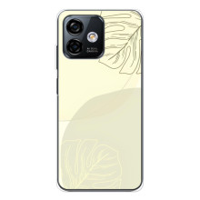 Чехол цветочный дизайн для Ulefone Note 16 Pro – Зелёный фон