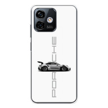 Чохол з авто Порше для Ulefone Note 16 Pro – білий порше