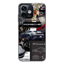 Чохол з авто Порше для Ulefone Note 16 Pro – Колаж Порше